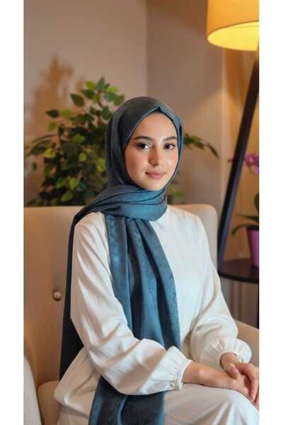ZELL-ALZ Hijab Shawl Jacquard Shawl Green