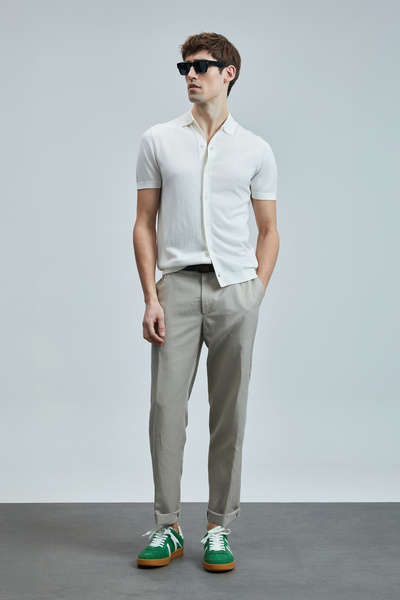 Lufian Hector Men's Modal Blended Sweater Off White