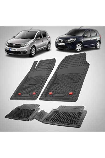 TEAMCAR Covorașe auto compatibile Dacia Sandero |   Negru