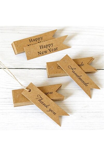 hemdemhediyelik Kraft Kağıt İsim Etiketi 40 Adet Söz - Kına - Nişan - Nikah -...