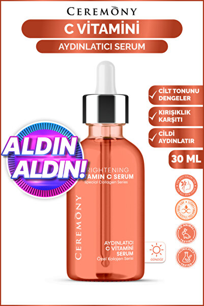 Ceremony C Vitamini Aydınlatıcı Cilt Bakım Serumu 30 ml