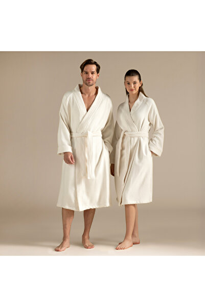 Chakra Pıanta Bamboo Unisex Bathrobe Natural