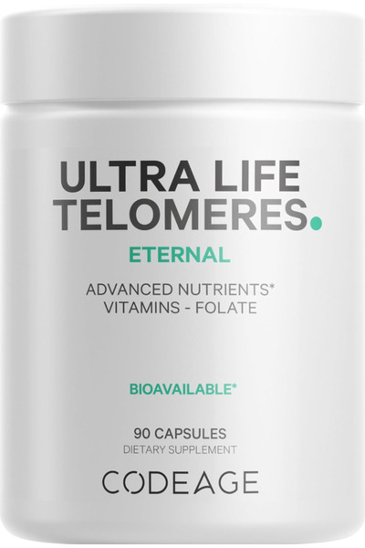 Codeage Ultra Life Telomeres Supplement - 5 MTHF Folate Vitamin B9, Vitamin B...