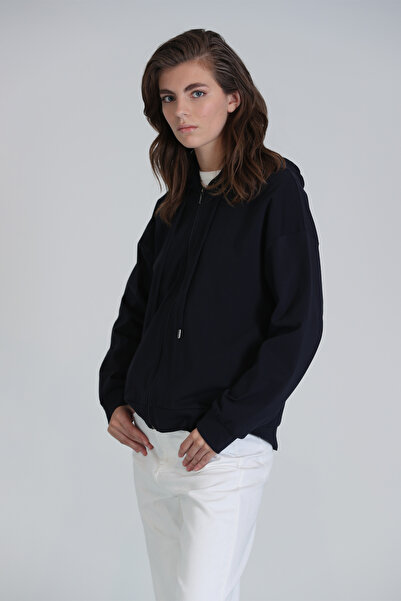 Lufian Hanorac tricotat pentru damă Brera bleumarin