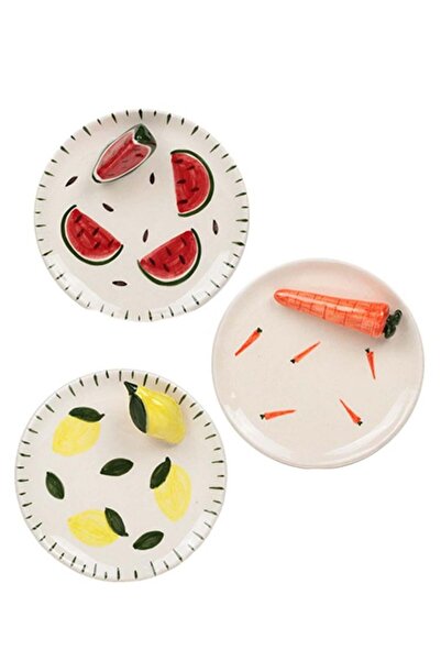 uğurlu dükkan 12 Cm Limon Temalı Seramik Tabak