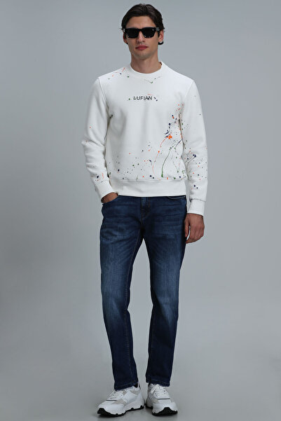 Lufian Ανδρικό παντελόνι Jonı Smart Jean Slim Fit Blue