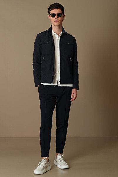 Lufian Pantaloni Jogger Pito Croiți, Albastru Marin