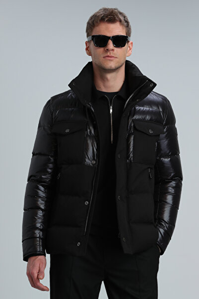 Lufian Black Genius Goose Feather Men's Coat