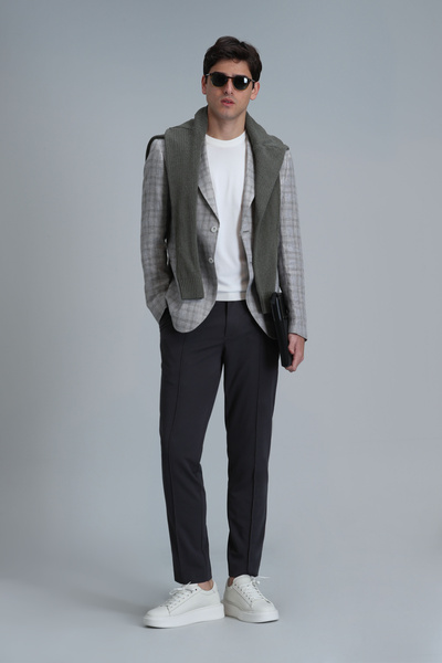 Lufian Pantaloni chino pentru bărbați Simon Smart, slim, verde