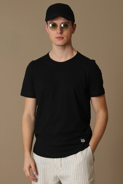 Lufian Junya Men's Basic T-Shirt Black
