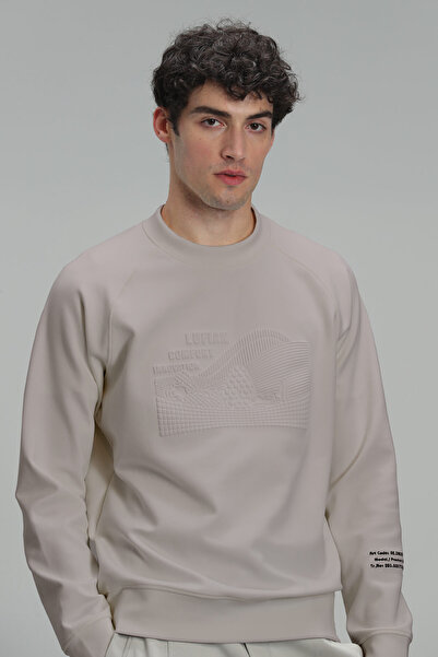 Lufian Beige Drake Men's Sweatshirt