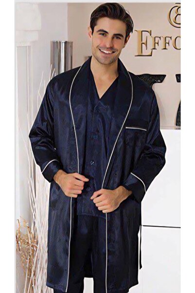 MOONTELLA Erkek saten sabahlık ve pijama takımı
