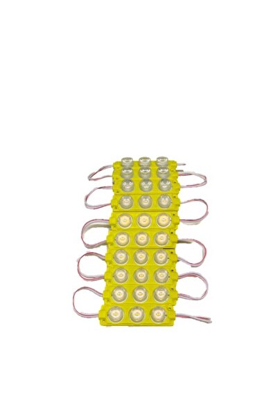 Carub Parmak Lamba 3 Ledli Sarı 12v (10 Lu) Set