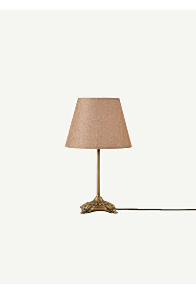 Bella Maison Marmo Antik Abajur Jüt (Konik Başlık) (25x17x38 cm)