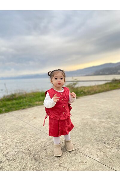 TANIŞ BEBE Pamuk Saten Şort Etek Takım (butik)