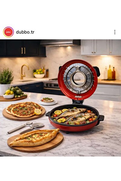 dubbo CAMLI PİZZA,LAHMACUN,KEK,ET,BALIK VS.**TAŞ FIRIN**HEDİYELİ**KIRMIZI
