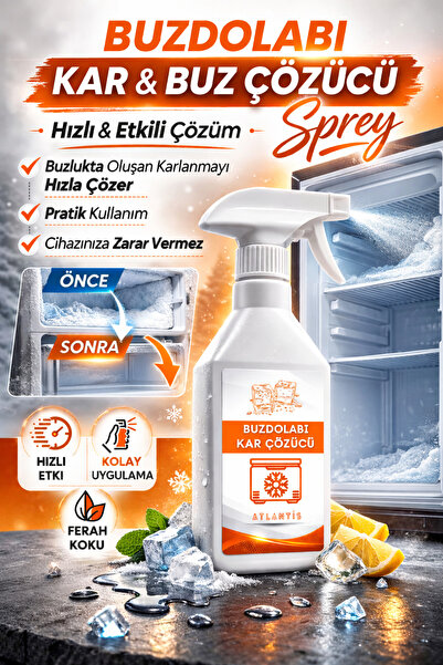 Buzdolabı Buz Çözücü 500 ml – Donmuş Buzları Hızla Temizler