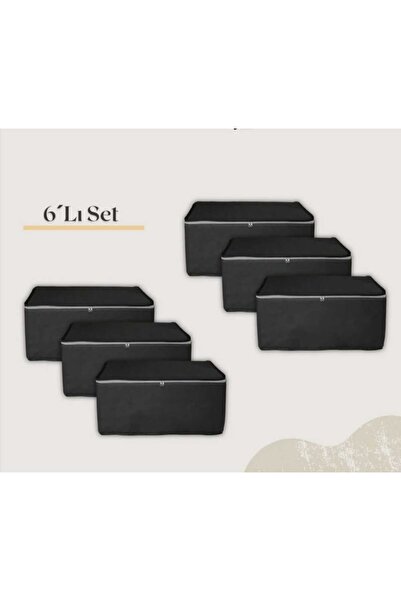 AYHOME 6 Li Büyük Boy Yorgan Yatak Döşek Hucu Çeyizlik Çok Amaçlı Baza Altı D...