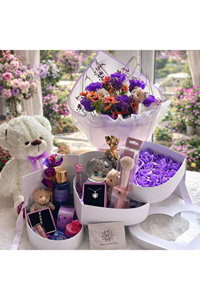 Ahsen Collection Parıltılı soft mor