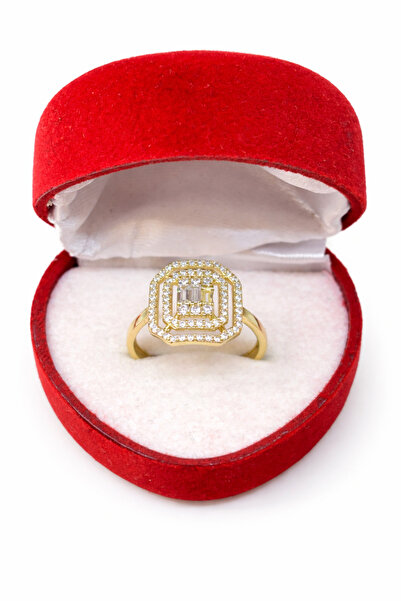 Gürler Kuyumculuk Tektaş Beştaş Elit Baget Altın Yüzükler - Ky0275