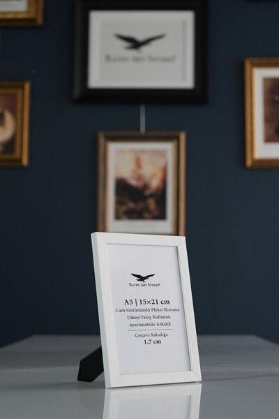 Raven Art Studio Ermitaj 15cm x 21cm Alb pentru picturi, fotografii, document...