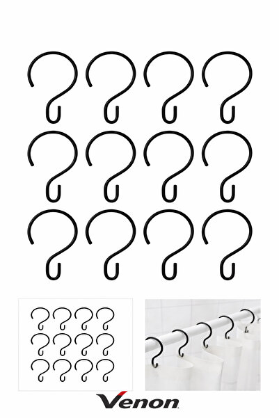 GVG حلقة هوك ستارة الحمام ايكيا 12 قطعة ستانلس ستيل عالي الجودة