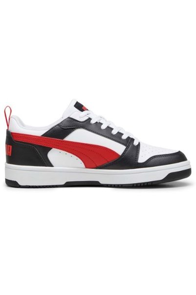 Puma 392328 Rebound V6 Low Unisex Spor Ayakkabı BEYAZ-KIRMIZI