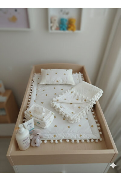 Wenaris طقم حفاضات أطفال مع بطانية، وسادة، وسادة أطفال، حديثي الولادة، مهد، م...