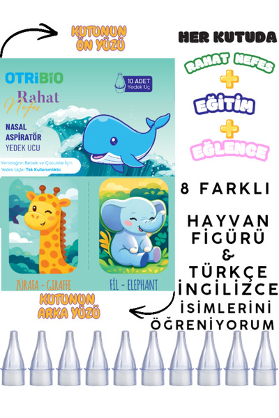 OTRİBİO BEBEK BURUN ASPİRATÖR YEDEK UCU