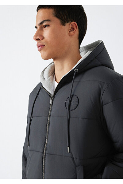 Mavi Double-Sided Hooded Black Coat 0110770-71379
