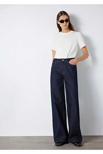 Mavi Ekru Basic Tişört Slim Fit / Dar Kesim 1613788-80194