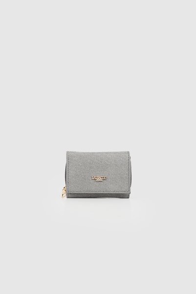 La La'Graccio Paris La'Graccio Paris Women's Glitter Wallet Gray Glitter
