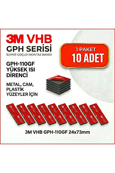 3M VHB Güçlü Çift Taraflı Bant - Araç İçi Aksesuar, Ayna, Islak Zemin Montajı...