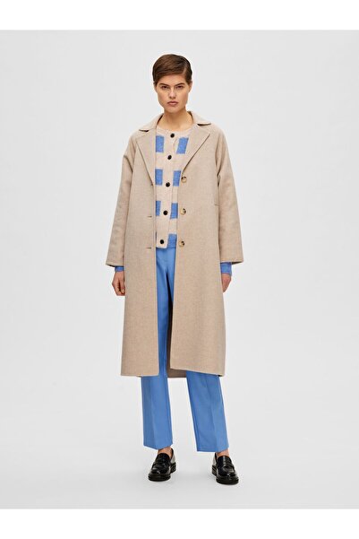 Selected Femme Mantel Klassischer Wollgemisch