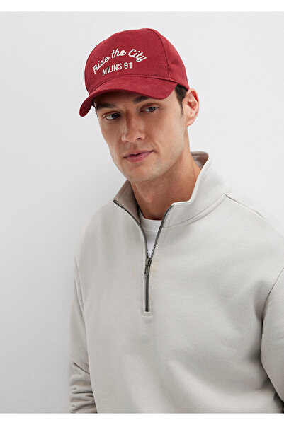 Mavi Ride the City Embroidered Red Hat 0911925-70477