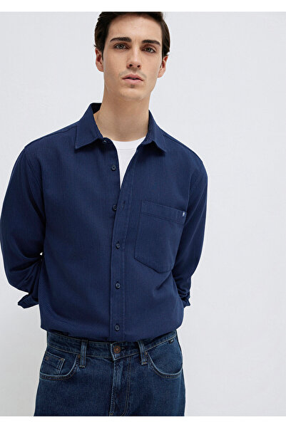 Mavi Striped Navy Blue Shirt Regular Fit / Regular Cut 0211775-91324