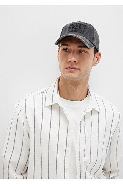 Mavi Mv Jeans Embroidered Anthracite Hat 0911929-900