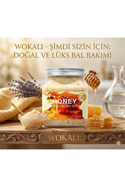 wokali Vücut Peelingi Honey Scrub 500 ML