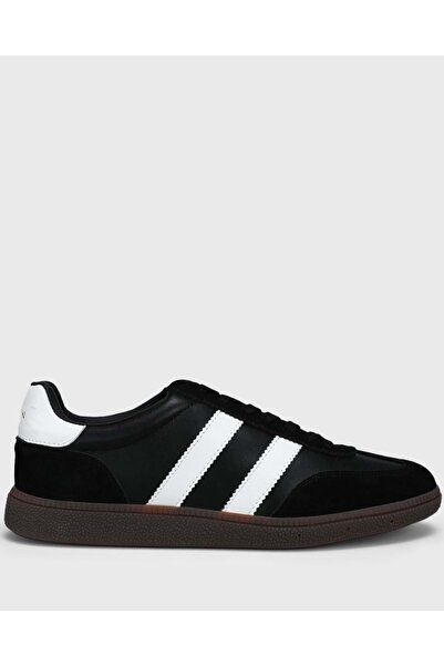 Lufian 111230322 Mike Sneaker Men's Leather Shoes Black-White