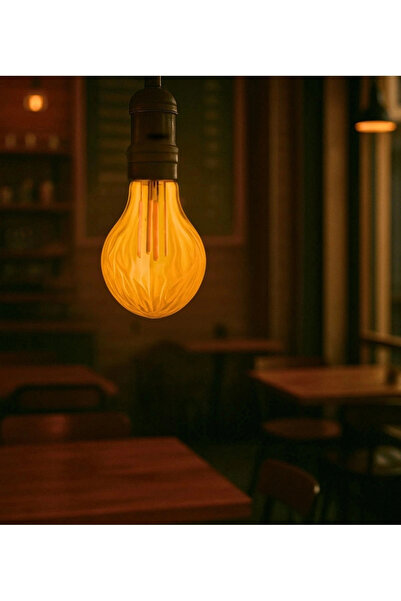 CONANA Mini Tasarım E27 Rustik Ampul Vintage Amber 2700K (4,5W - 500 Lümen)- ...