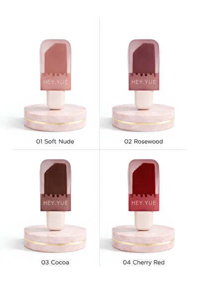 Hey Yue 4-Piece Matte Lip Tint Set – Long-Lasting, Smooth Matte