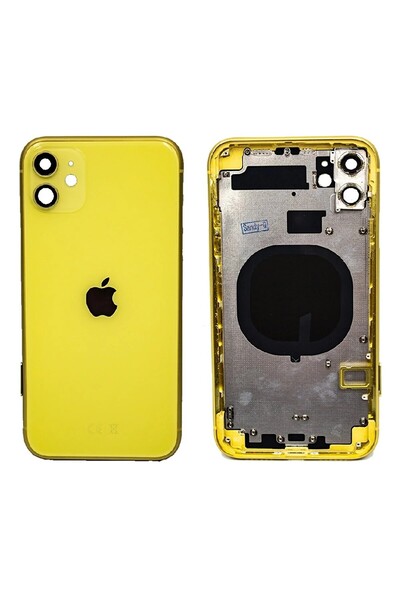 OEM Iphone 11 Boş Kasa + Kapak Sarı