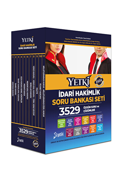 Yetki Yayıncılık Yetki 2025 Baskı İdari Hakimlik Soru Bankası Seti