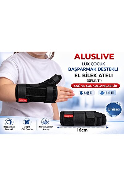ALUSLİVE Luxury Children's Thumb Supported Hand and Wrist Splint (Spi̇li̇nt) ...