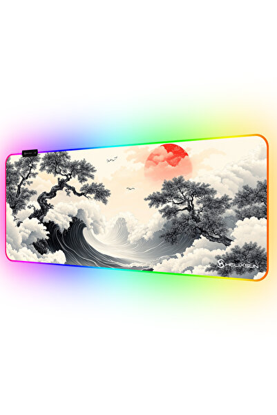 HELİXSUN RGB Mousepad 80x30 [Speed] 3.3MM Pro Gaming 14 Modlu Çalışma
