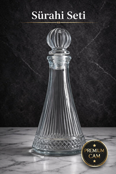 PAKETLENDİ OSLO Elysia Model Kapaklı Karaf Sürahi