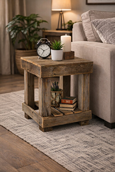 KÜTÜKhouse Kahverengi Ahşap Sehpa