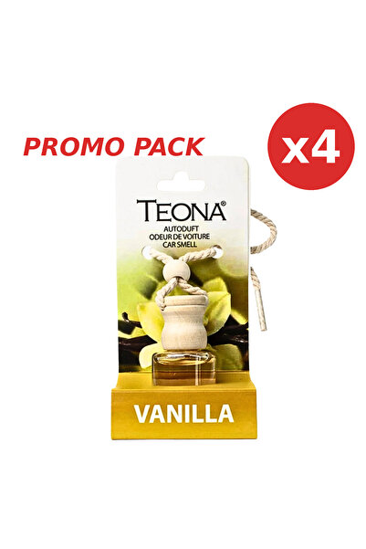 TEONA Pack - 4 x Odorizant Auto Vanilla 8 ml
