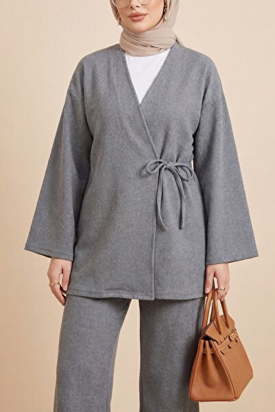 HİJABAYA σταυρός Με δέσιμο πλέξη σελάνι Σετ Κιμονό