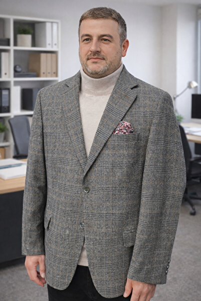 ŞENKAYA KIŞLIK , GENİŞ KALIP, 4 drop ,2 Düğmeli ,tek yırtmaçlı ,BABA CEKETi -...